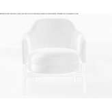 Fabric upholstered armchair with armrests Gavray