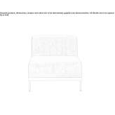 Armchair upholstered with fabric Brdovec
