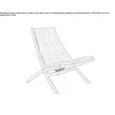 Armchair made of rope, fabric and ash Domio