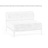 Segmentowy modułowy fotel z tkaniny Grafrath