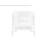 Fabric armchair with high backrest Ivashkiv
