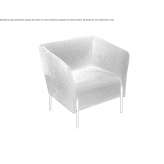 Fabric armchair Denee