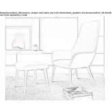 Armchair with armrests Andenne