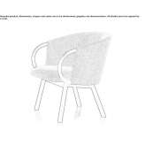 Armchair with armrests Durbuy