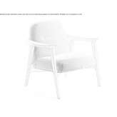 Beech armchair with armrests Cusano