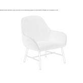 Fabric armchair with armrests Heer