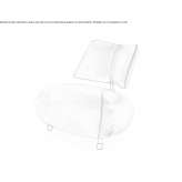 Corner leather armchair Morbier