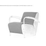 Fabric armchair with armrests Izoplit