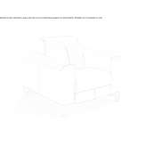 Leather fold-out armchair with armrests Cardonal