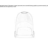 Fabric armchair on wheels Yoxall
