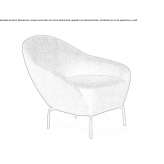 Fabric upholstered armchair with armrests Mlyniv