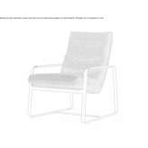 A fabric armchair based on a sled Escalona