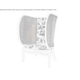 Beech armchair with high backrest Mayet