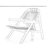 Wooden armchair with armrests Sudzha