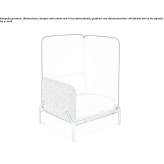 Fabric armchair Keystone