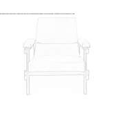 Leather armchair with armrests Rioz
