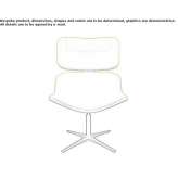 Acoustic swivel chair Deza