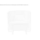 Acrylic armchair with armrests Cache