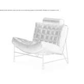 Leather armchair with headrest Huelaga