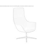 Armchair with a 4-star base Drebach