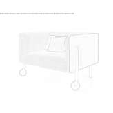 Armchair with armrests on wheels Castine