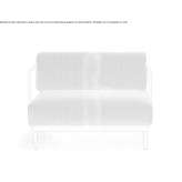 Fabric upholstered armchair with armrests Nordholz