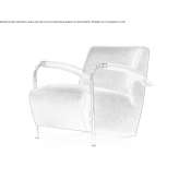 Leather armchair with armrests Izoplit