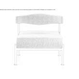 Modular fabric armchair Gimry