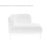 Corner fabric armchair with removable cover Nordholz