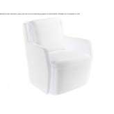 Fabric armchair with armrests Comber