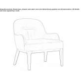 Upholstered armchair with armrests Larchamp