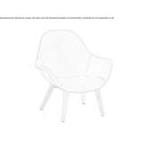 Fabric armchair Tatui
