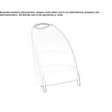 Fabric armchair with high backrest Yoxall