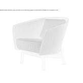 Fabric armchair with armrests Cayenne