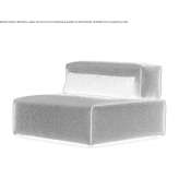 Fabric armchair Mondavio