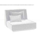 Fabric armchair with removable cover Banff