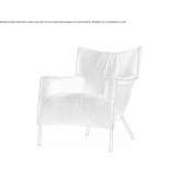 Leather armchair with armrests Parklea