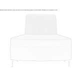 Fabric sectional armchair Pianura