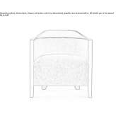 Fabric armchair with armrests Teesdorf