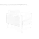 Leather armchair with armrests Amarasti