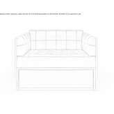Leather armchair with armrests Moncada