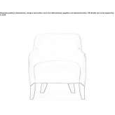 Upholstered armchair with armrests Metzger