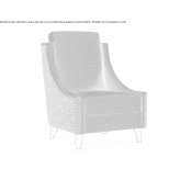Fabric armchair with high backrest and armrests Aigua