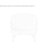 Acrylic armchair with armrests Hasmas