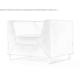 Leather armchair based on a sled Limavady