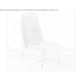 Fabric armchair based on a sled with a headrest Cusano