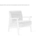 Fabric upholstered armchair with armrests Gleixhe