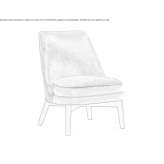 Upholstered armchair Bozcaada