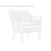 Armchair with armrests Chauche