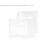 Leather upholstered armchair with armrests Ceacu